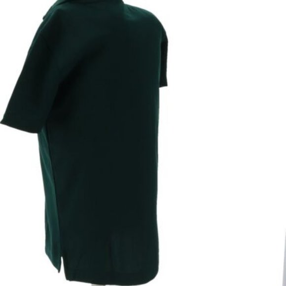 NWT LANDS' END BOY'S SHORT SLEEVE POLY PIQUE POLO SHIRT EVERGREEN MEDIUM (5-6) - Picture 4 of 8